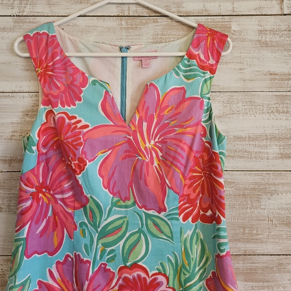 Lilly Pulitzer Taytay Dress Shorely Blue Bellina, Size 6 - Picture 3 of 12